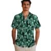 New York Jets Hawaiian Shirt - Floral Pineapple Green Aloha Shirt
