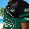 New York Jets Hawaiian Shirt - Football Wave Green Black Aloha Shirt