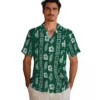 New York Jets Hawaiian Shirt - Framed Floral Green Aloha Shirt
