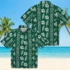 New York Jets Hawaiian Shirt - Framed Floral Green Aloha Shirt