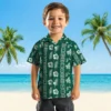 New York Jets Hawaiian Shirt - Framed Floral Green Aloha Shirt