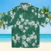 New York Jets Hawaiian Shirt - Hibiscus Clusters Green Aloha Shirt