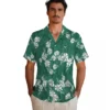 New York Jets Hawaiian Shirt - Hibiscus Clusters Green Aloha Shirt