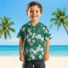 New York Jets Hawaiian Shirt - Hibiscus Clusters Green Aloha Shirt