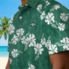 New York Jets Hawaiian Shirt - Hibiscus Clusters Green Aloha Shirt
