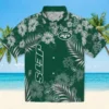 New York Jets Hawaiian Shirt - Hibiscus Print Green Aloha Shirt