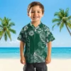 New York Jets Hawaiian Shirt - Hibiscus Print Green Aloha Shirt