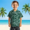 New York Jets Hawaiian Shirt - Leafy Pattern Green Aloha Shirt