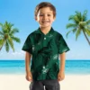 New York Jets Hawaiian Shirt - Palm Leaf Green Aloha Shirt