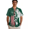 New York Jets Hawaiian Shirt - Stitched Flag Green Aloha Shirt