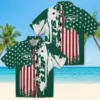 New York Jets Hawaiian Shirt - Stitched Flag Green Aloha Shirt
