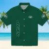 New York Jets Hawaiian Shirt - Stuart Minion Green Aloha Shirt