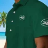 New York Jets Hawaiian Shirt - Stuart Minion Green Aloha Shirt