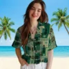 New York Jets Hawaiian Shirt - Tribal Symbols Green Aloha Shirt