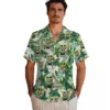 New York Jets Hawaiian Shirt - Tropical Yoda Green Aloha Shirt