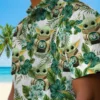 New York Jets Hawaiian Shirt - Tropical Yoda Green Aloha Shirt