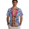 New York Mets Hawaiian Shirt - Chest Illusion Blue Aloha Shirt