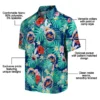 New York Mets Hawaiian Shirt - Custom Hibiscus Blossoms Blue Aloha Shirt