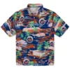 New York Mets Hawaiian Shirt - Tropical Palms Aloha Shirt
