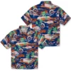 New York Mets Hawaiian Shirt - Tropical Palms Aloha Shirt