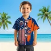 New York Mets Hawaiian Shirt - Stitched Flag Blue Aloha Shirt