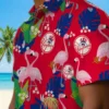 New York Yankees Hawaiian Shirt - Flamingo Foliage Navy Green Aloha Shirt