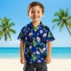 New York Yankees Hawaiian Shirt - Flamingo Leaf Motif Navy Aloha Shirt