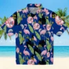 New York Yankees Hawaiian Shirt - Flamingo Leaves Navy Aloha Shirt