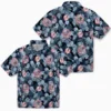 New York Yankees Hawaiian Shirt - Floral Pineapple Navy Aloha Shirt
