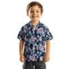 New York Yankees Hawaiian Shirt - Floral Pineapple Navy Aloha Shirt