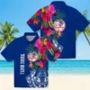 New York Yankees Hawaiian Shirt - Floral Polynesian Navy Aloha Shirt