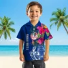 New York Yankees Hawaiian Shirt - Floral Polynesian Navy Aloha Shirt