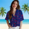 New York Yankees Hawaiian Shirt - Framed Floral Navy Aloha Shirt