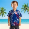New York Yankees Hawaiian Shirt - Hibiscus Print Navy Aloha Shirt