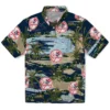 New York Yankees Hawaiian Shirt - Palm Horizon Navy Aloha Shirt