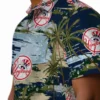 New York Yankees Hawaiian Shirt - Palm Horizon Navy Aloha Shirt