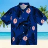New York Yankees Hawaiian Shirt - Palm Leaf Navy Aloha Shirt