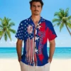 New York Yankees Hawaiian Shirt - Stitched Flag Navy Aloha Shirt