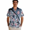 New York Yankees Hawaiian Shirt - Sunset Palms Navy White Aloha Shirt