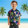 New York Yankees Hawaiian Shirt - Toucan Hibiscus Pineapple Navy Green Aloha Shirt