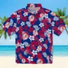 New York Yankees Hawaiian Shirt - Tropical Floral Navy Aloha Shirt