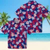 New York Yankees Hawaiian Shirt - Tropical Floral Navy Aloha Shirt