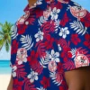 New York Yankees Hawaiian Shirt - Tropical Floral Navy Aloha Shirt