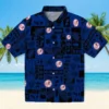 New York Yankees Hawaiian Shirt - Tropical Patchwork Navy Black Aloha Shirt