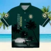 Oakland Athletics Hawaiian Shirt - Beach Sunset Green Black Aloha Shirt