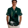 Oakland Athletics Hawaiian Shirt - Beach Sunset Green Black Aloha Shirt