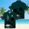 Oakland Athletics Hawaiian Shirt - Beach Sunset Green Black Aloha Shirt