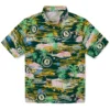 Oakland Athletics Hawaiian Shirt - Tropical Palms Aloha Shirt