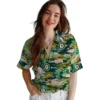 Oakland Athletics Hawaiian Shirt - Tropical Palms Aloha Shirt
