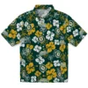 Oakland Athletics Hawaiian Shirt - Tropical Floral Pattern Aloha Shirt